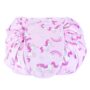 Portable Makeup Drawstring Bags Storage Travel Pouch Cosmetic Bag – Pink