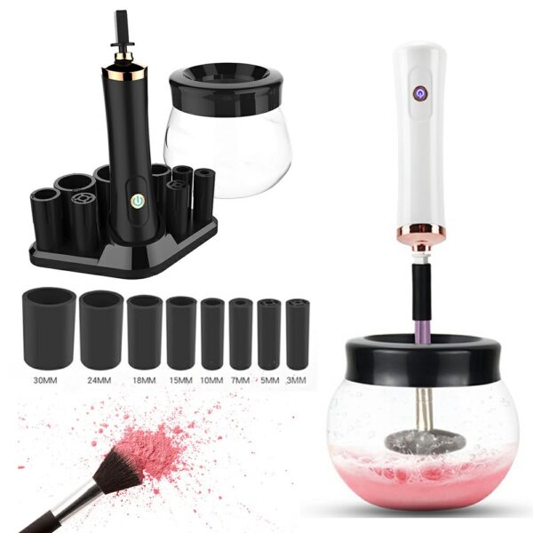 Electric Make up Brush Cleaner Dryer Set Machine Cosmetic Auto Clean Quick Dry - Image 2
