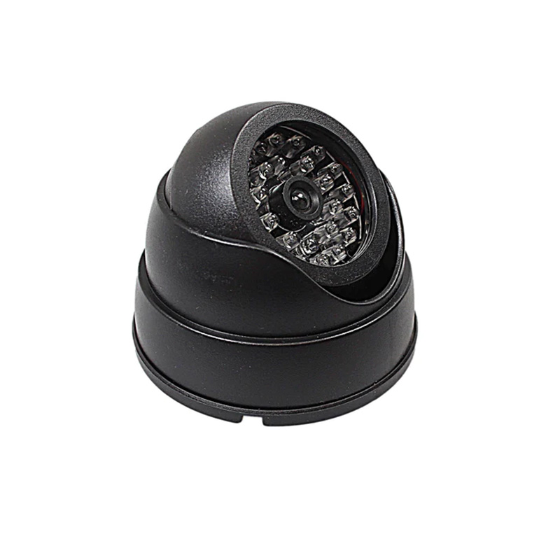 High Quality Dummy Dome Camera CCTV Camera with Red Flashing Light
