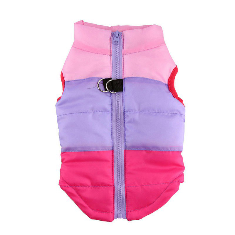 Comfy Pet Dog Cat Puppy Winter Coat Pulling Buckle Warm Vent Jacket – Size M