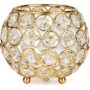 Crystal Candle Holder for Home Decorate Office Wedding Table Centerpiece – Gold