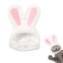 Cute Costume Bunny Rabbit Hat with Ears for Cats and Small Dogs Party Costume Easter Pet Accessory Headwear