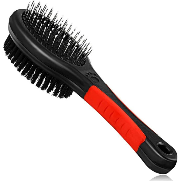 Double Sided Pet Fur Grooming Brush Pet Brush for Short and Long Hair – Large Size