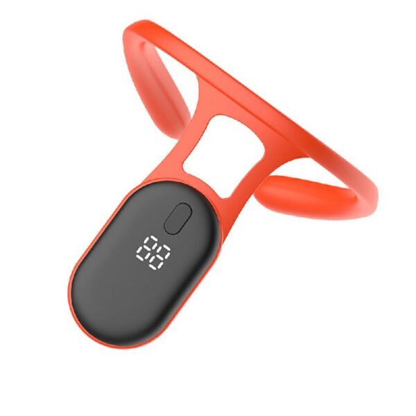 Hunchback Vibration Reminder Hanging Neck LCD Display Sitting Posture Reminder for Children Back Correction – Orange - Image 2