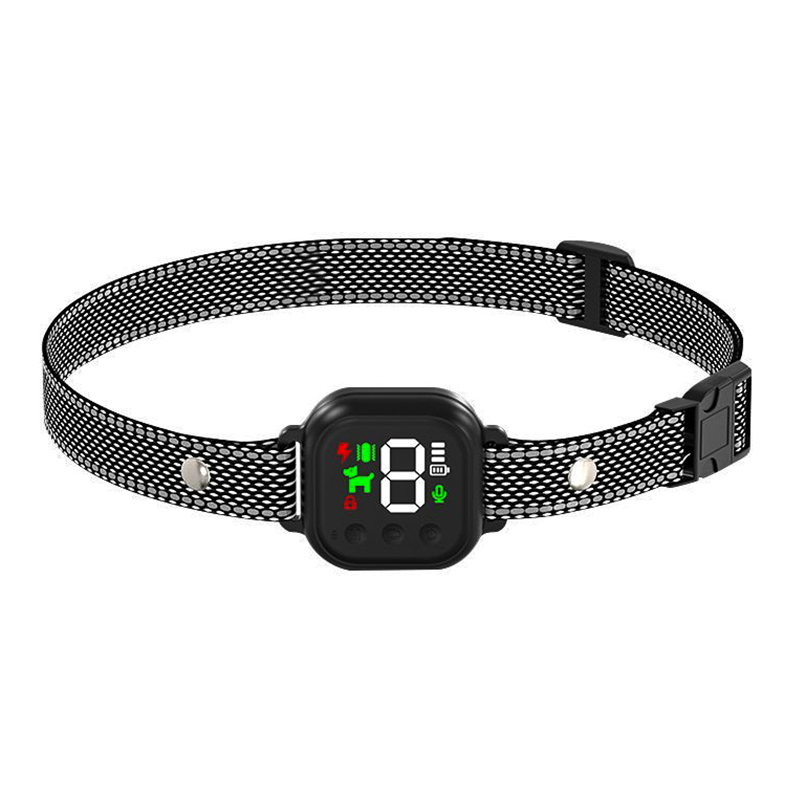 Smart Automatic Anti Barking Collar Digital Waterproof Stop Bark Collar for Dog Pet – Black